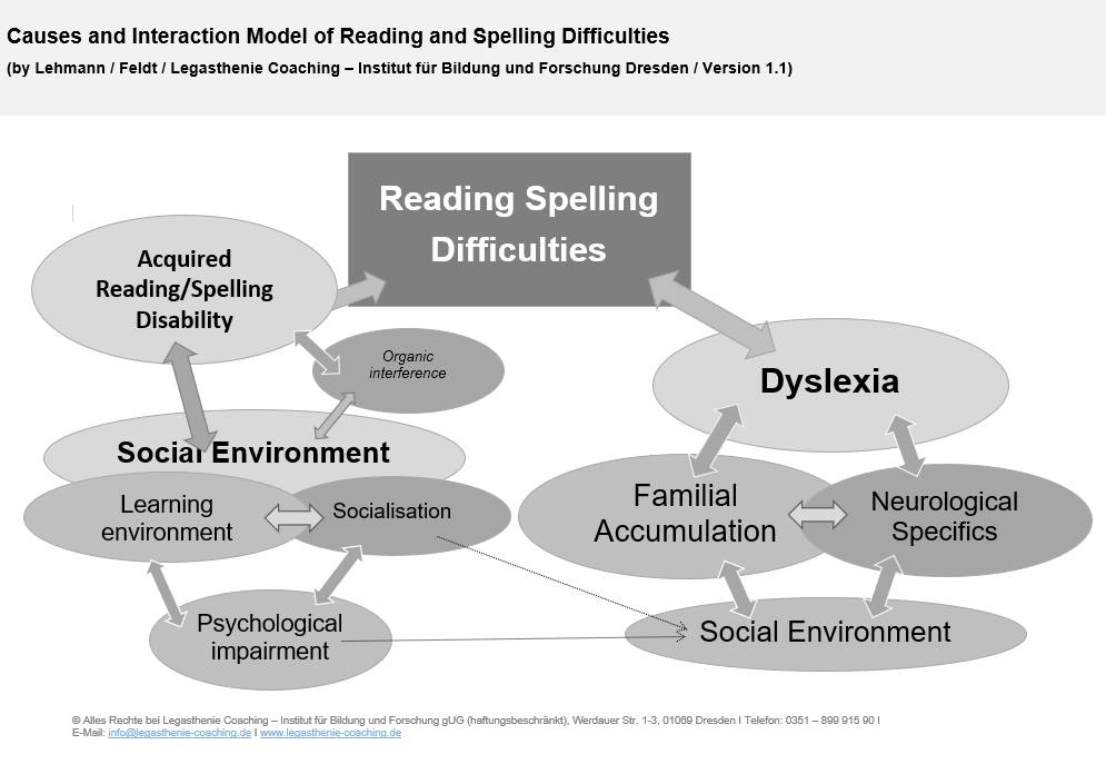 Causes and Interaction Model of Reading and Spelling Difficulties
