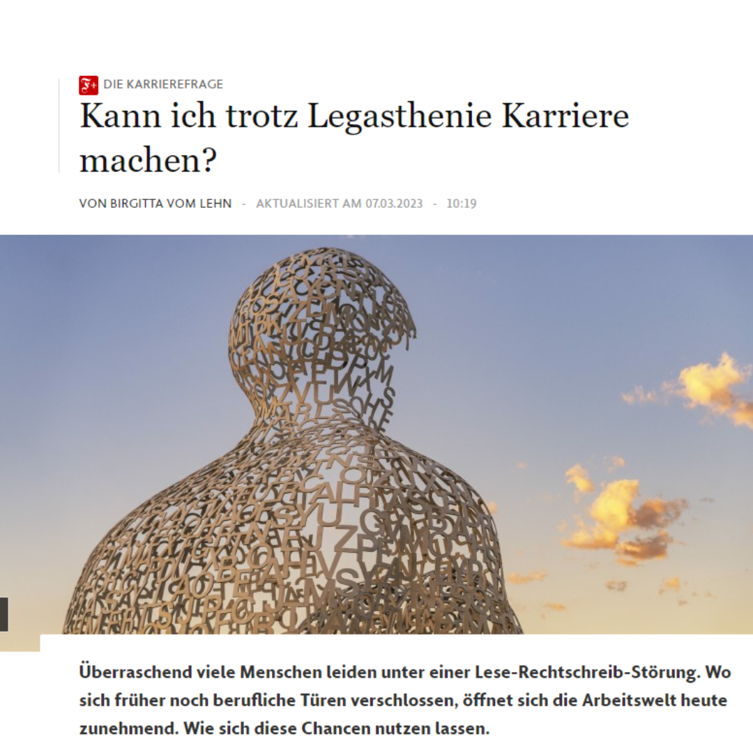 presse: gründer und legastheniker lars michael lehmann von legasthenie coaching im faz-bericht