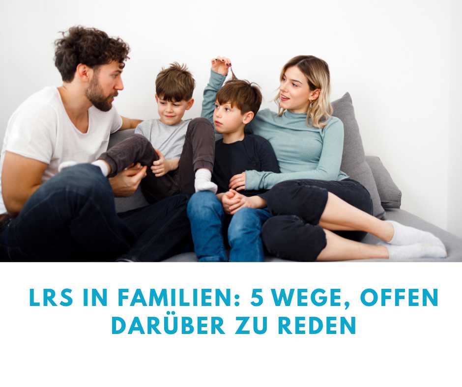 familie diskutiert über lrs-thema.