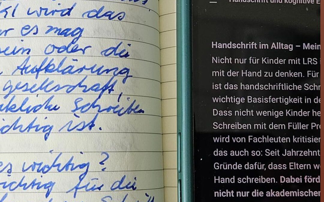 Warum das Schreiben mit der Hand für Kinder unverzichtbar ist